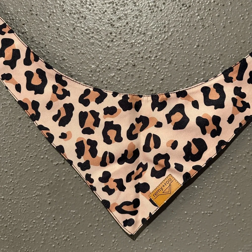 Remy + Roo Leopard Print Pet Bandana